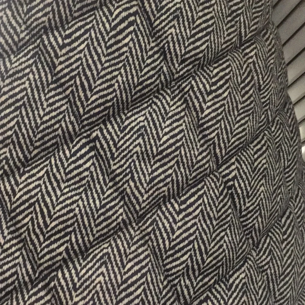 J. Crew Black and White Quilted Herringbone Vest
